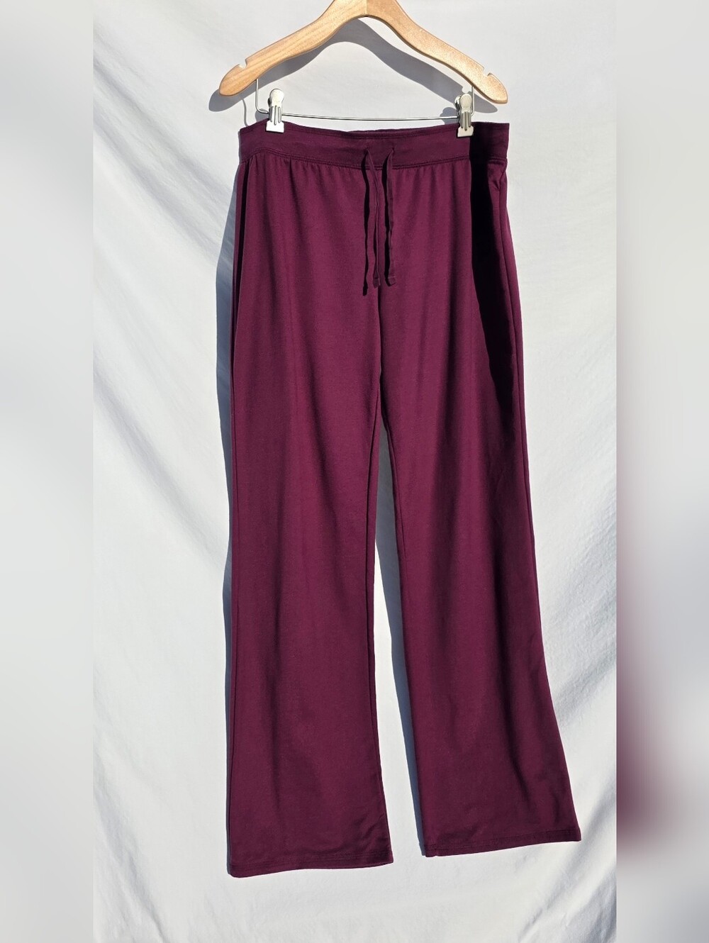 Karen Neuburger Women's Size M Knit Pants in Deep Plum